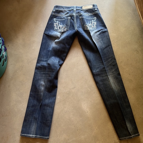 Rock And Roll riding jeans size 27x34. Low rise - Picture 5 of 6